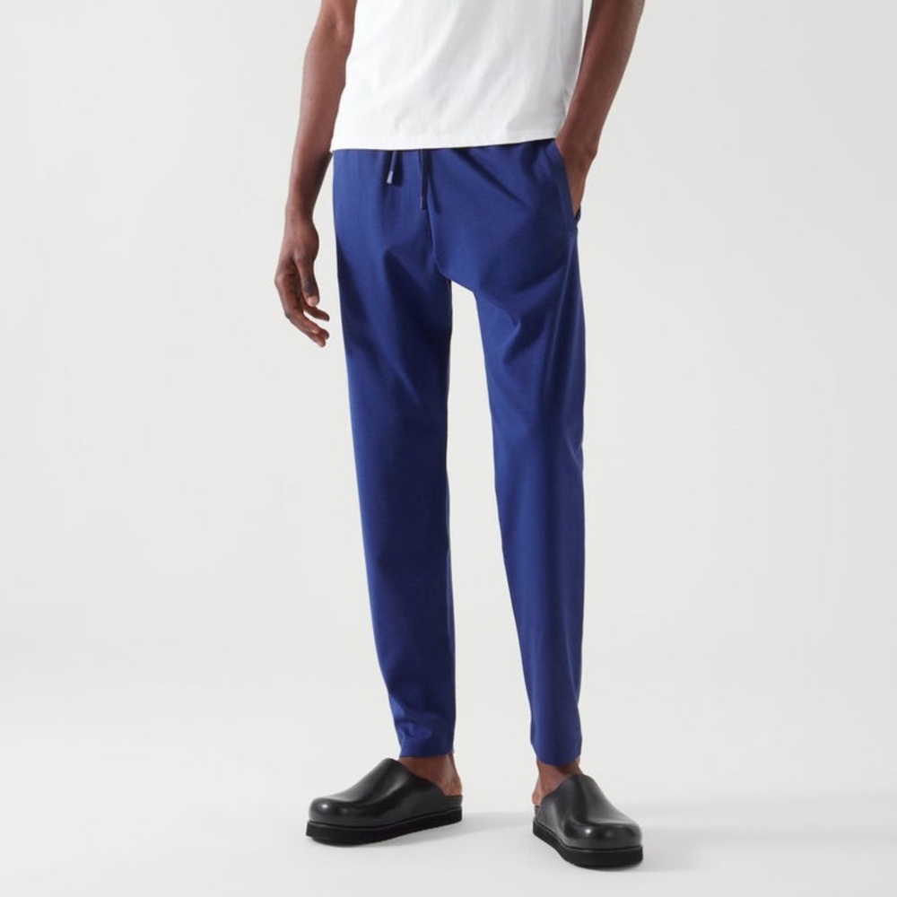 COS Sz M Blue Regular Casual Jogger Pants